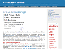 Tablet Screenshot of carinsurancetutor.com